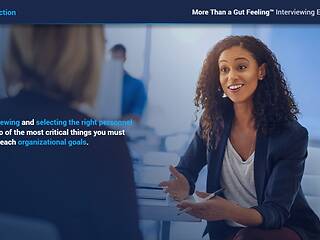 More Than a Gut Feeling™ Interviewing Essentials (eLearning)